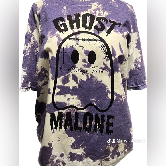 BLEACHED Ghost Malone T-Shirt - Picture 1 of 1